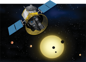 Artist's rendition of the Transiting Exoplanet Survey Satellite]
