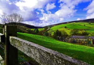 Rural village in the United Kingdom. lancashire