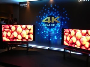 One of Sony's 4K Ultra HD TV offerings.  Image Credit:Flickr.com user John Karakatsanis
