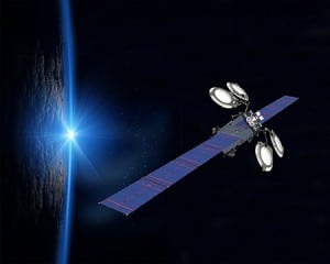 Illustration of Boeing's 702SP Electric Satellite