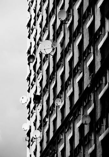 Building with Satellite Dishes