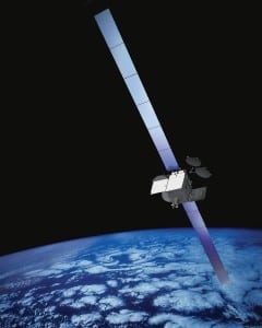 Artist rendition of the SES 9 satellite.