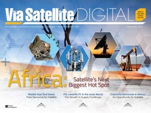 Via Satellite magazine Middle East & Africa 2013 cover