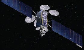 Artist rendering of the A2100 satellite bus. Photo: Lockheed Martin