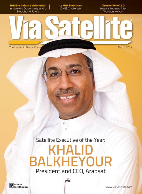 Via Satellite Magazine March 2014 cover