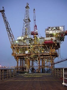 Offshore platform located in the Gulf of Mexico