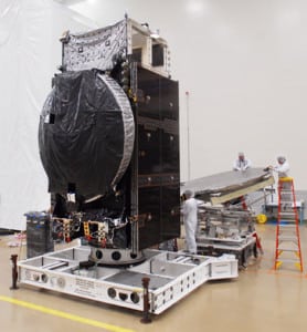 A satellite with a Lockheed Martin A2100 bus