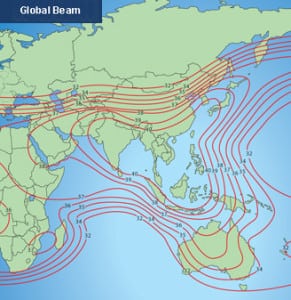 Measat 3's Global C-band Beam Measat
