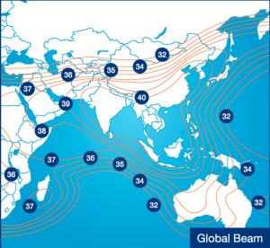 Measat Global Beam footprint