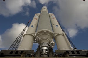 Ariane 5 on launch pad