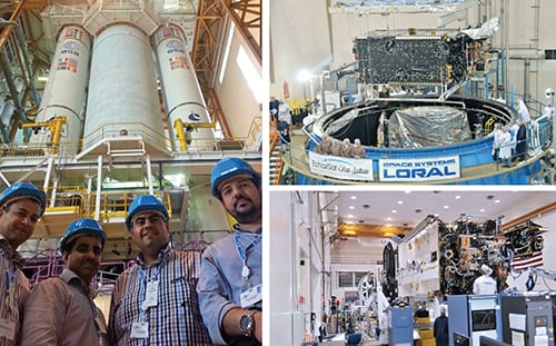 Images from the Es'hailSat story so far. Courtesy of Es'hailSat.