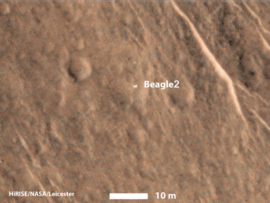 NASA’s Mars Reconnaissance Orbiter Finds Lost Beagle 2 Rover - Via ...