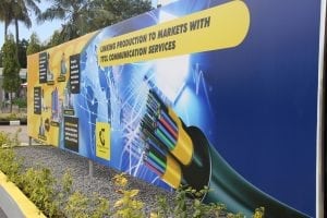 A TTCL wall graphic.