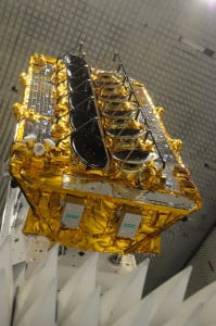 O3b satellite testing in the anechoic chamber.