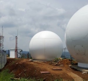 KSAT antenna panama