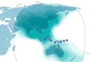 AsiaSat 4 Footprint