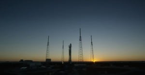 Falcon 9 on launchpad SpaceX
