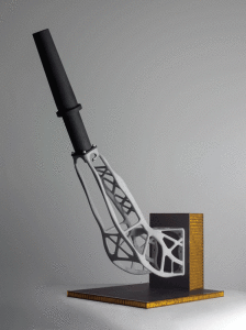 3D printed antenna bracket for a Sentinel-1 Earth Observation Satellite. Photo: Ruag.