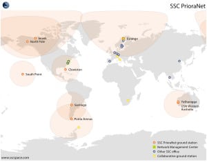 SSC PrioraNet ground network map