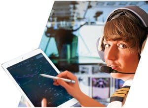 Electronic Flight Bag EFB Connected Aircraft