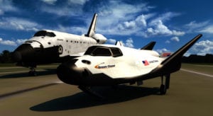 Dream Chaser and Space Shuttle SNC
