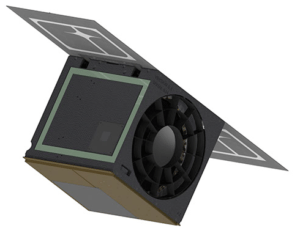 Artist rendition of the altair spacecraft. Millennium Space Systems