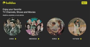 bobbles.tv brings Indonesian TV Channels to Europe