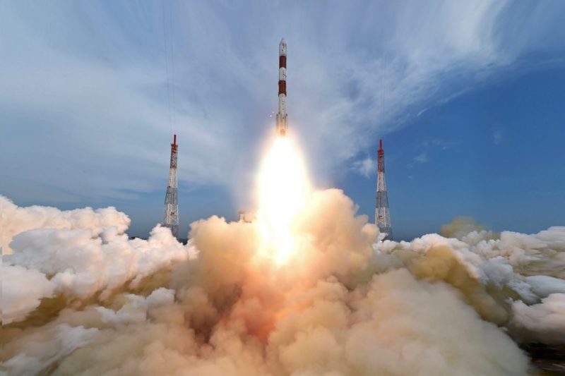 PSLV C35's launch of the SCATSAT 1 satellite. Photo: ISRO