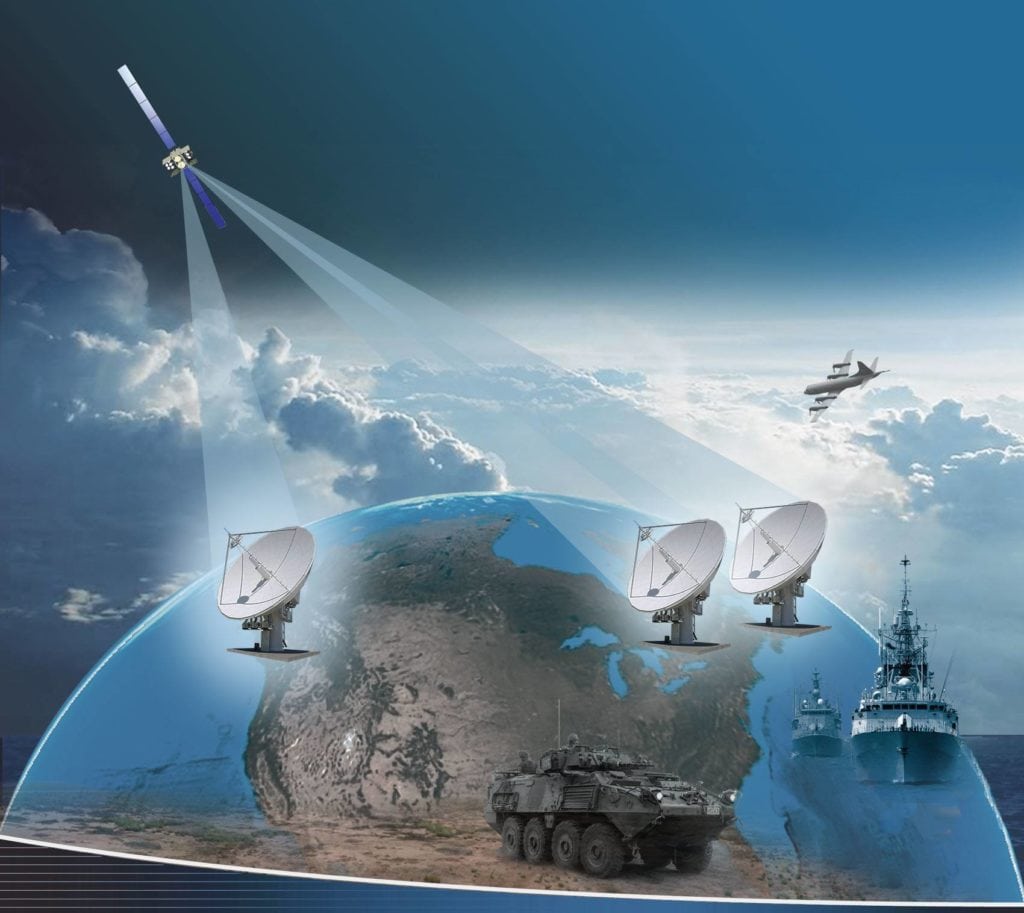 Artist rendition of the Canadian Armed Forces (CAF) Mercury Global project. General Dynamics.