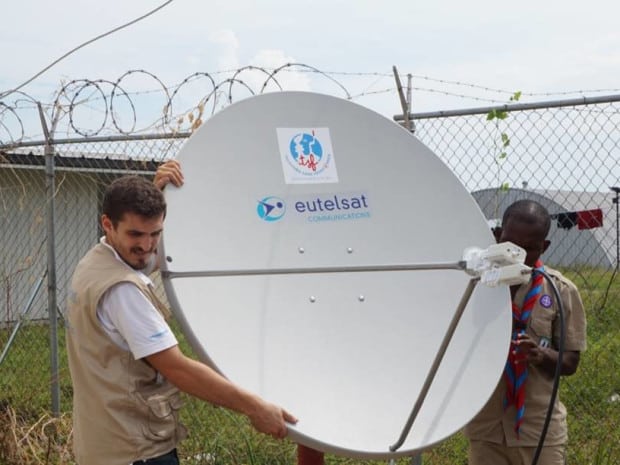 Eutelsat's work in Haiti with TSF and Elara.