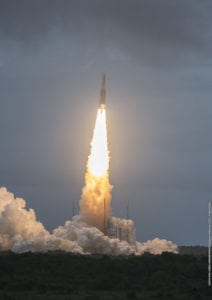 Arianespace’s Ariane 5 launch with Star One D1 and JCSAT 15 marked the heavy-lift vehicle’s 76th consecutive success.