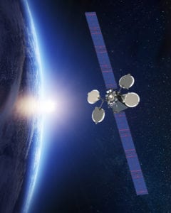 An artist rendering of ABS-2A. Photo: Boeing