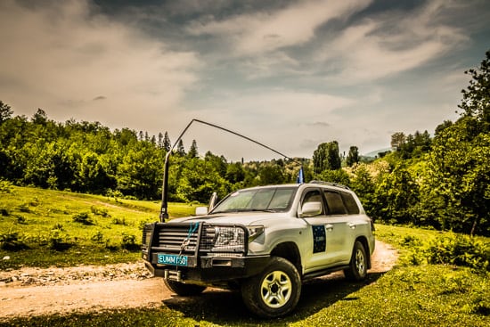 An EUMM truck on patrol. 