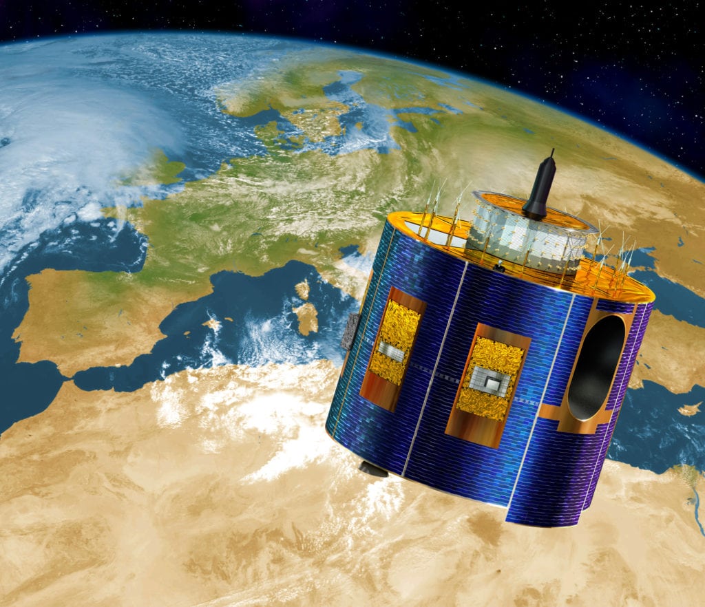 Artist's view of Meteosat Second Generation (MSG). Photo: ESA. 