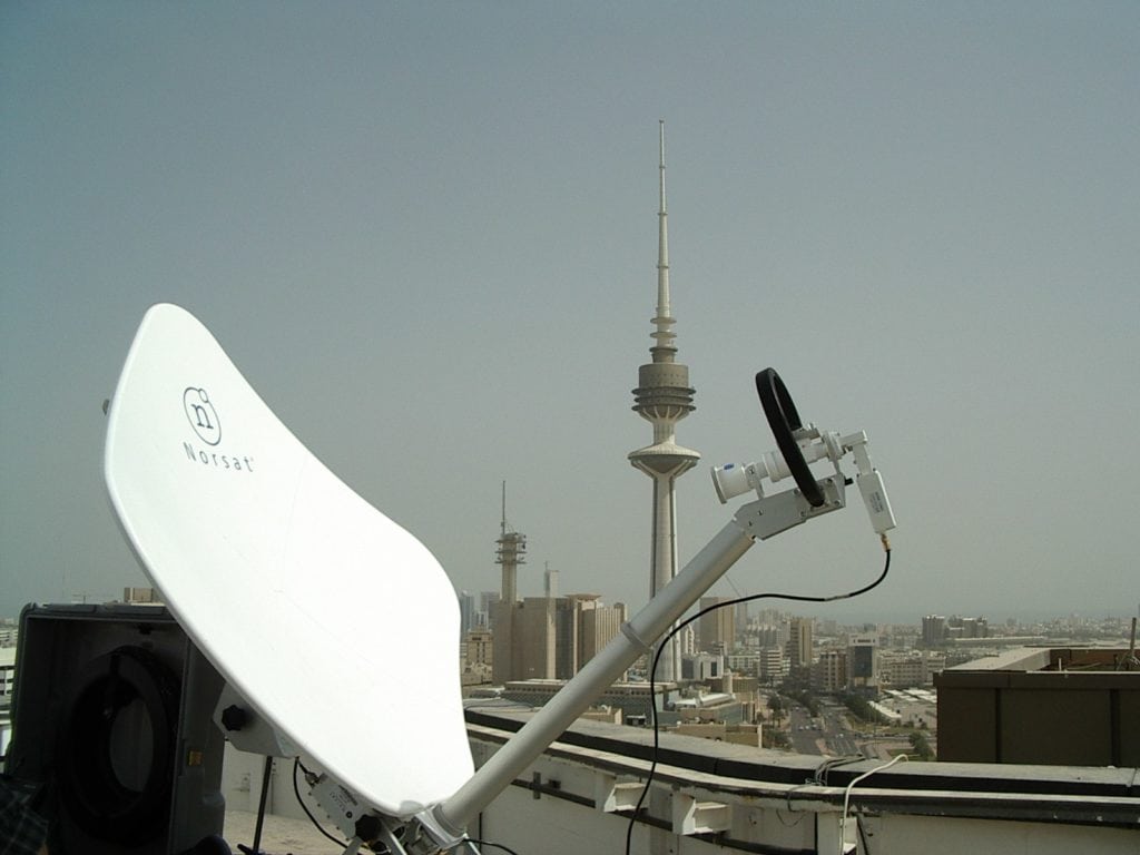 Norsat satellite in Kuwait. 