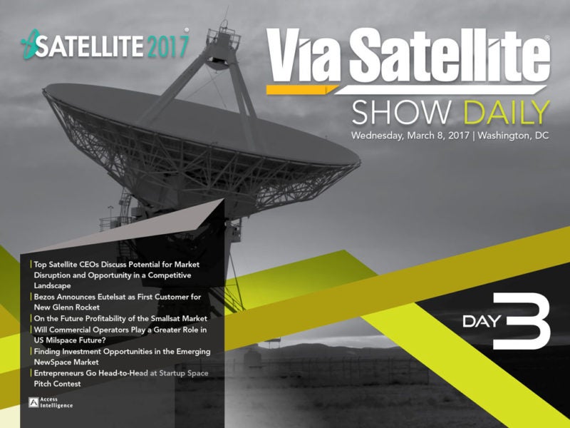 Via Satellite Show Daily - Day 3 magazine cover