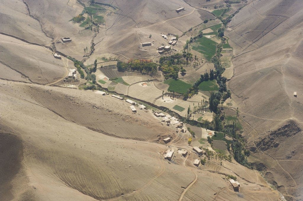 A small village in the mountains of southern Afghanistan. USACE Photo/Mark Ray