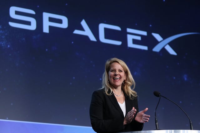 Gwynne Shotwell at the 33rd Space Symposium.