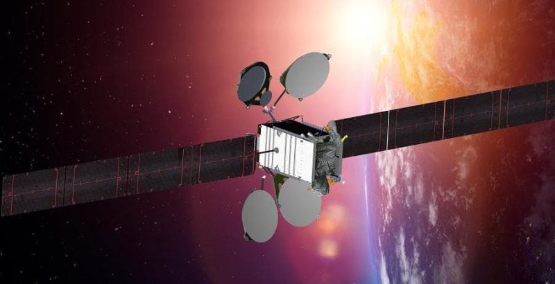 Rendition of ABS-2A satellite.