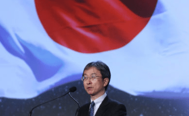 Shuzo Takada, director general of the National Space Policy Secretariat, at the 33rd Space Symposium. Photo Space Foundation.