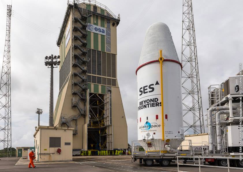 SES 15 payload fairing. Photo: Arianespace. 