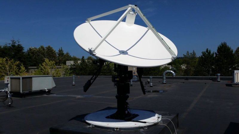 Gaia-100 tracking antenna. Photo: Orbit Communications. 