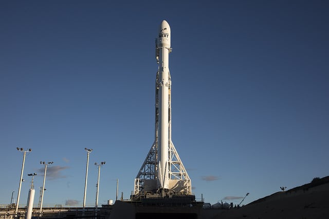 Falcon 9 before first Iridium Next launch. Photo: Iridium. 