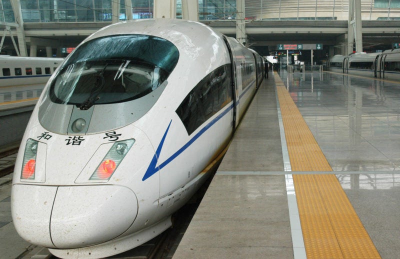 High-speed train at Beijing Station. Photo: Public Domain Pictures.