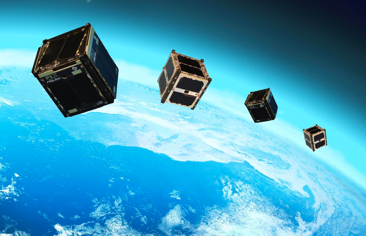 Rendition of CubeSats in orbit. Photo: NASA. 