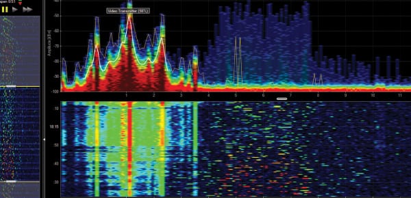 Hawkeye 360 spectrum mapping. Photo: Hawkeye 360. 