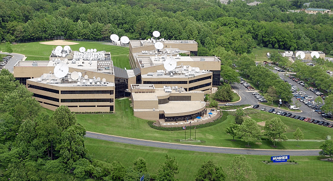 Hughes Network Systems campus in Germantown, MD.