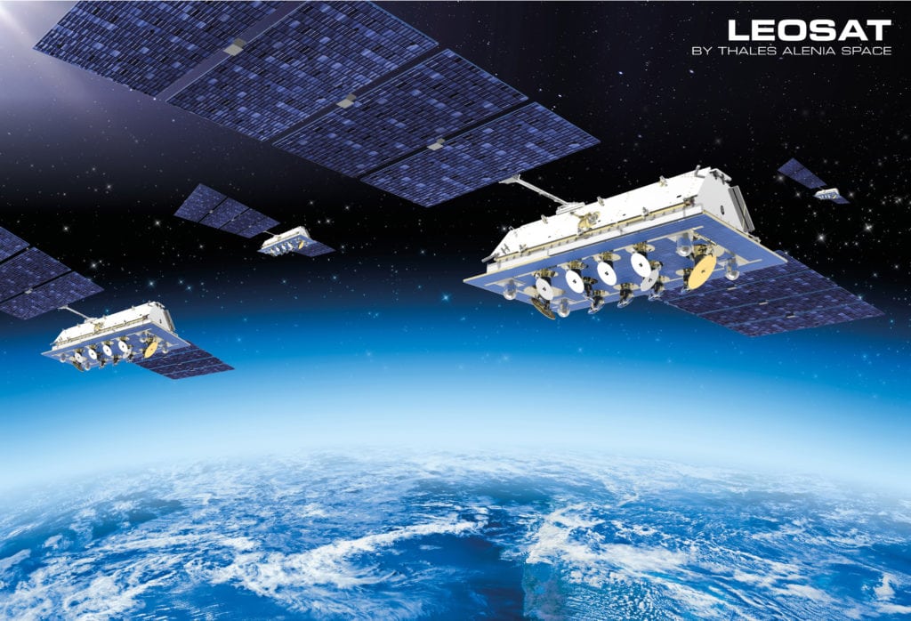 Rendition of the LeoSat constellation. Photo: LeoSat
