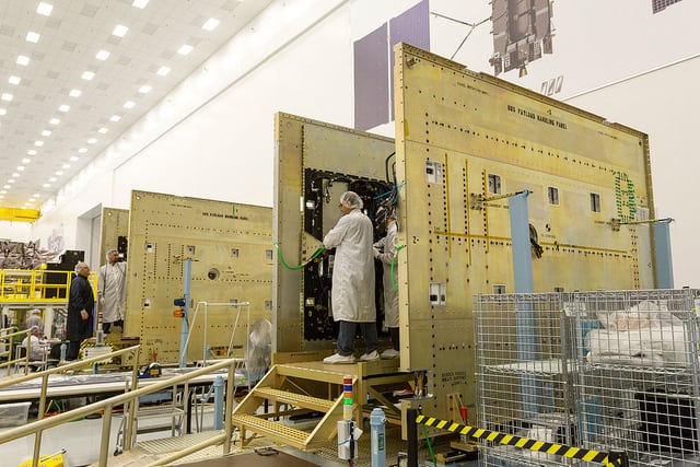 Lockheed Martin's GPS 3 satellite production facility. Photo: Lockheed Martin. 