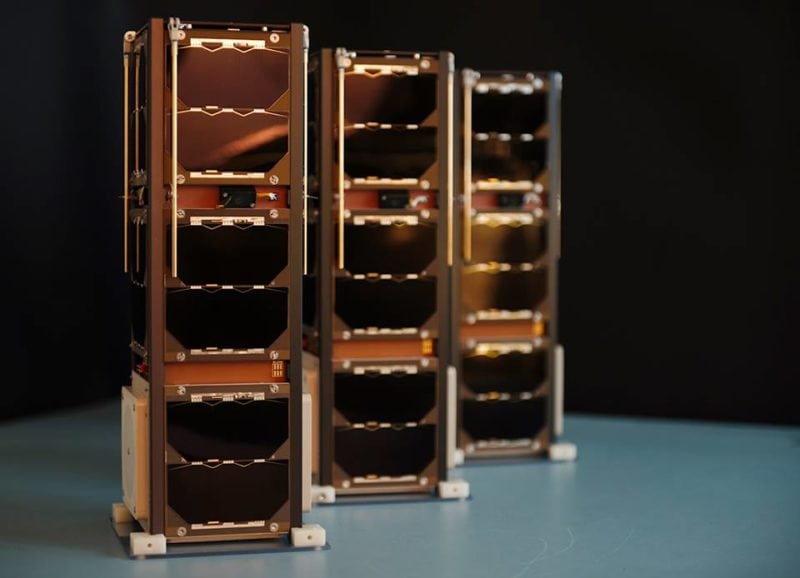 The "Three Diamond" nanosatellites. Photo: Sky and Space Global. 